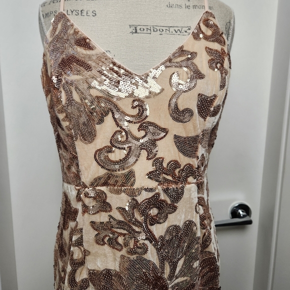 Blush sequin mermaid gown - Picture 7 of 16